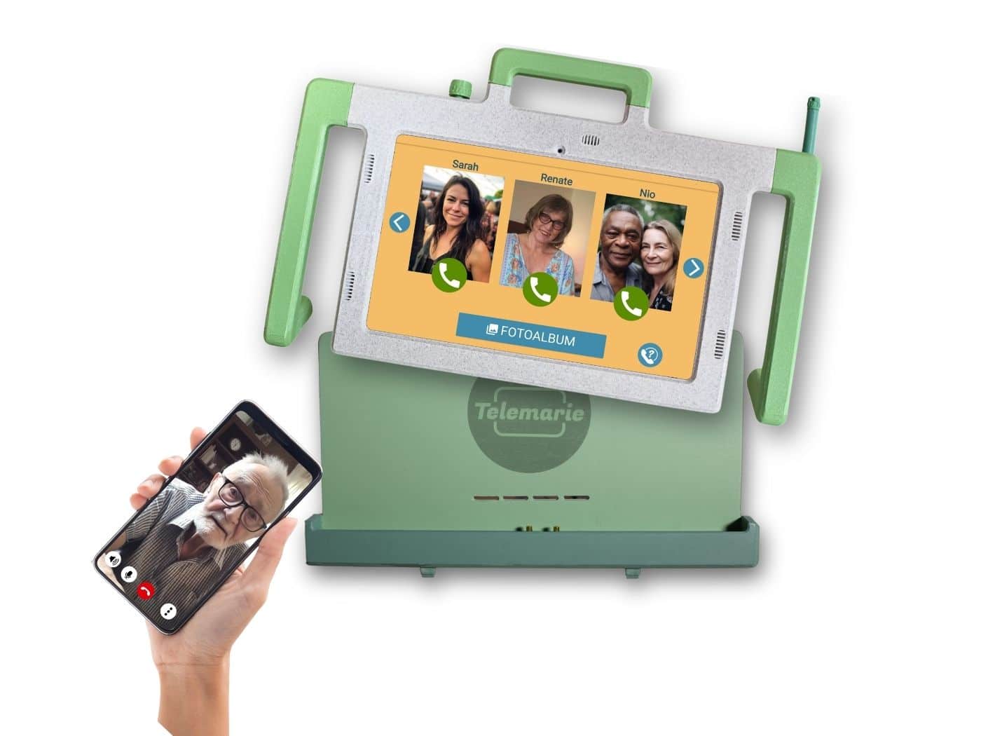 Telemarie Seniorentelefon Tablet – Videotelefonie, Familienalbum, Fernwartung
